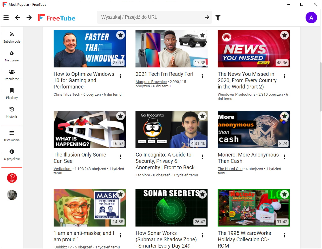 FreeTube 0.19.1 for windows download
